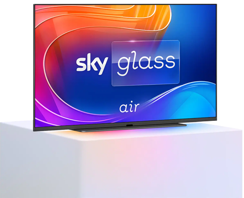 Sky Glass Air Sitting on a pedestal